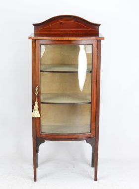 Edwardian Mahogany Inlaid Display Cabinet