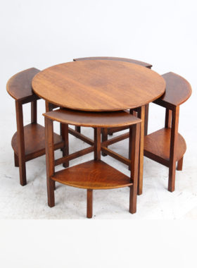 Art Deco Oak Nest of Tables