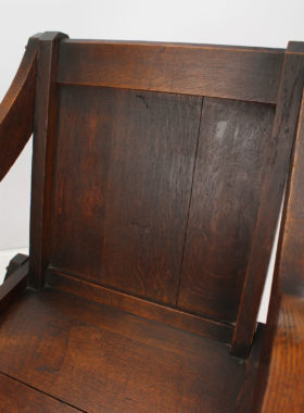 Victorian Oak Glastonbury Chair