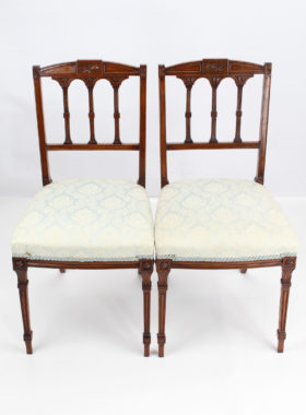 Pair Edwardian Bedroom Chairs