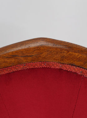 Victorian Oak Slipper Chair