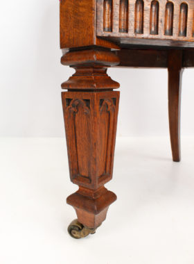 Victorian Oak Gothic Chair