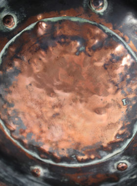 Victorian Copper Coal Scuttle log Bin