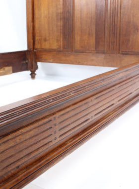 Antique French Oak Double Bed