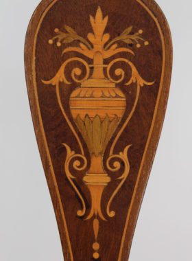 Victorian Mahogany Inlaid Armchair