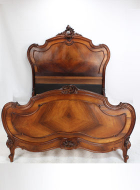 Antique French Kingwood Double Bed