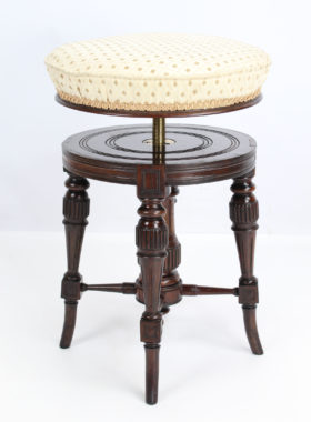 Victorian Rosewood Rise Fall Piano Stool