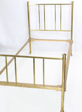 Edwardian Single Brass Bed