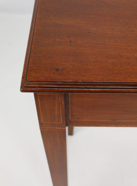 Small Edwardian Mahogany Inlaid Desk