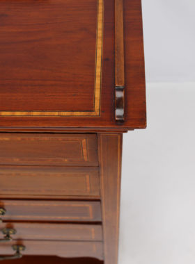 Edwardian Mahogany Inlaid Music Cabinet