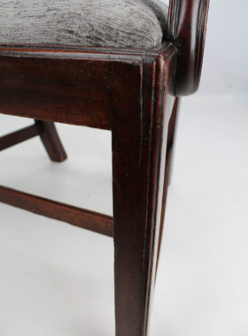 Gillows Mahogany Chippendale Desk Chairs