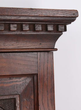 Victorian Carved Oak Hanging Cabinet