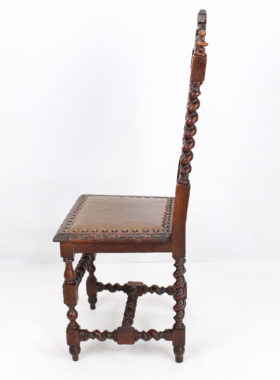 Victorian Gothic Revival Oak Chair