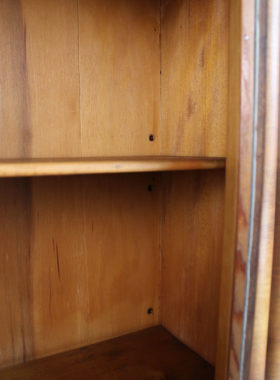 Slim Art Deco Oak Bookcase