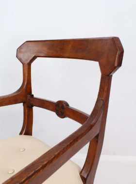 Victorian Gothic Revival Oak Desk Chair