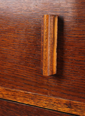 Small Art Deco Oak Chest Drawers