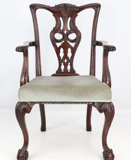 Victorian Mahogany Chippendale Desk Chair