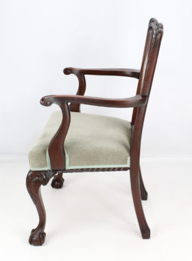 Victorian Mahogany Chippendale Desk Chair