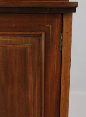 Edwardian Mahogany Inlaid Bedside Cupboard