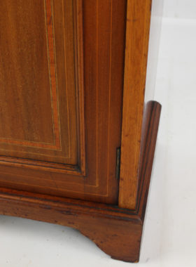 Edwardian Mahogany Inlaid Bedside Cupboard