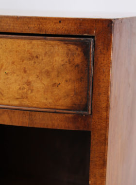 Art Deco Burr Walnut Bedside Cabinet