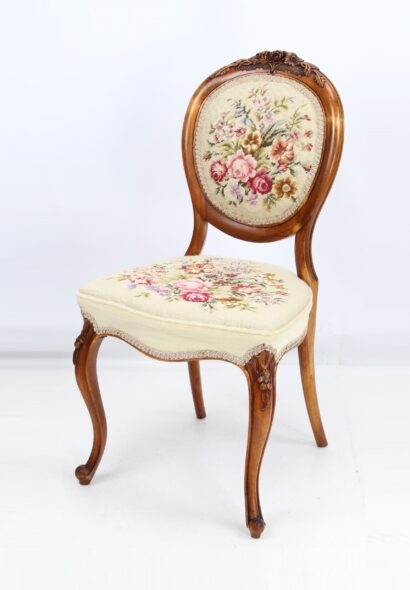 Antique Victorian Balloon Back Dressing Table Chair