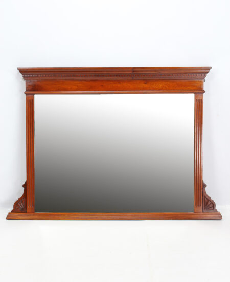 Victorian Walnut Overmantle Mirror