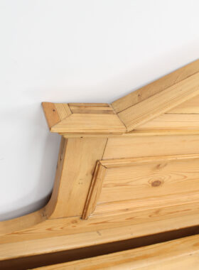 Antique French Pine Sleigh Bed