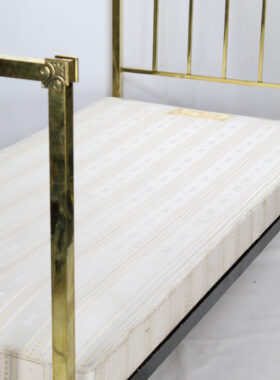 Antique Maple & Co Brass Single Bed