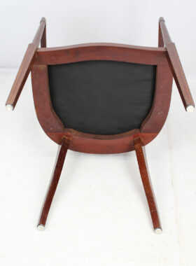 Edwardian Mahogany Inlaid Tub Chair