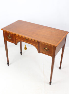 Victorian Mahogany Inlaid Desk