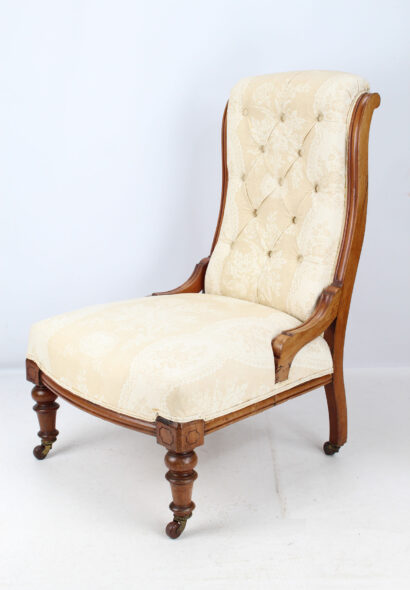 Victorian Walnut Nursing Chair