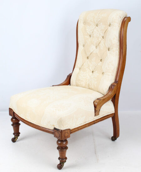 Victorian Walnut Nursing Chair