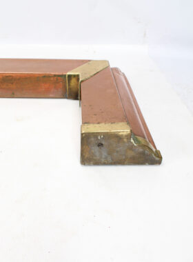Large Arts Crafts Copper and Brass Fire Fender