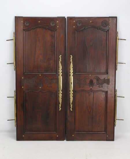 Pair Antique French Cupboard Doors