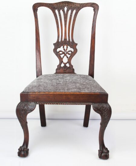 Victorian Chippendale Mahogany Desk Chair