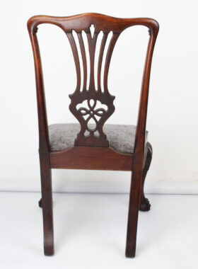 Victorian Chippendale Mahogany Desk Chair